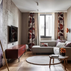 烏克蘭一間41㎡現代時尚小宅效果圖